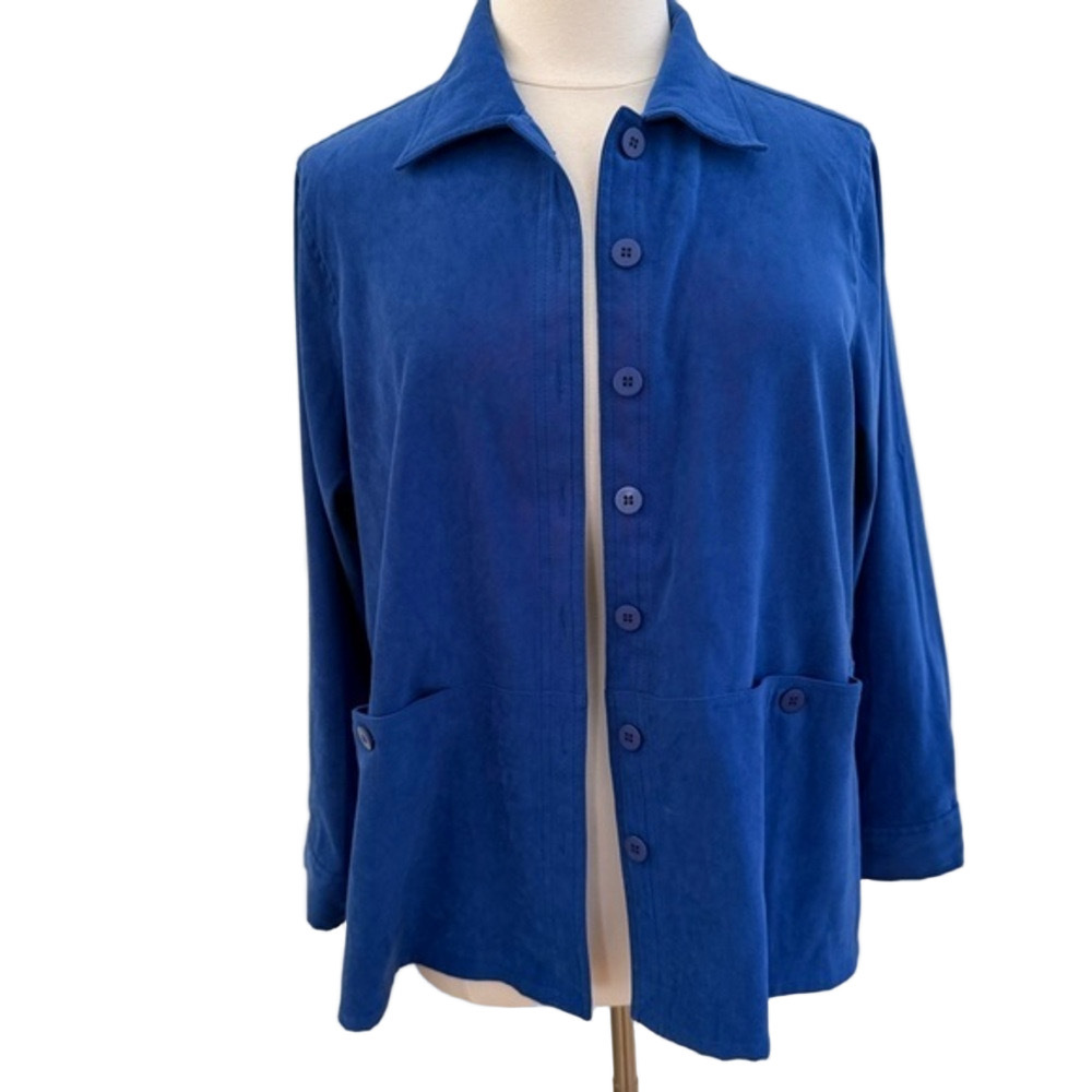 NWOT Appleseed's Deep Blue Jacket size 1x
